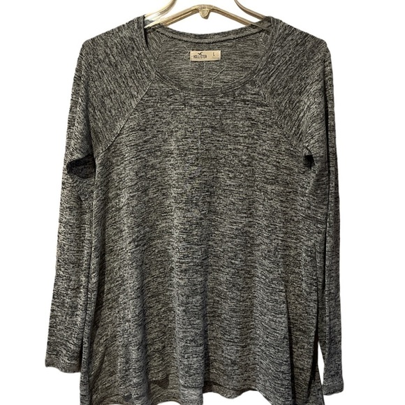 Hollister Heather Gray Swing Top Dolman Sleeves size L - Picture 1 of 11